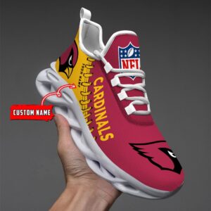 Arizona Cardinals Personalized NFL Max Soul Shoes Ver 2