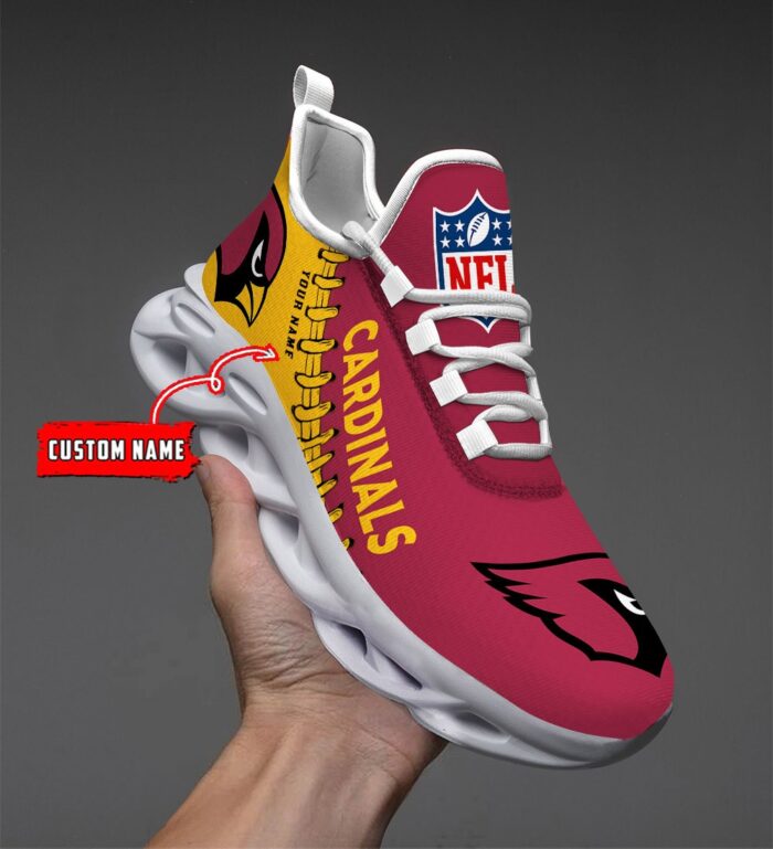 Arizona Cardinals Personalized NFL Max Soul Shoes Ver 2