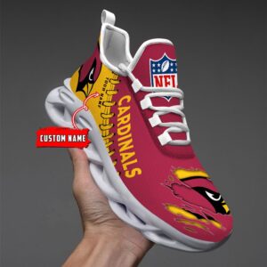 Arizona Cardinals Personalized NFL Max Soul Shoes for Fan