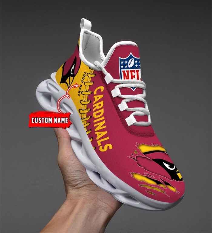 Arizona Cardinals Personalized NFL Max Soul Shoes for Fan