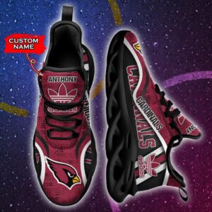 Arizona Cardinals Personalized NFL Max Soul Sneaker Adidas Ver 1