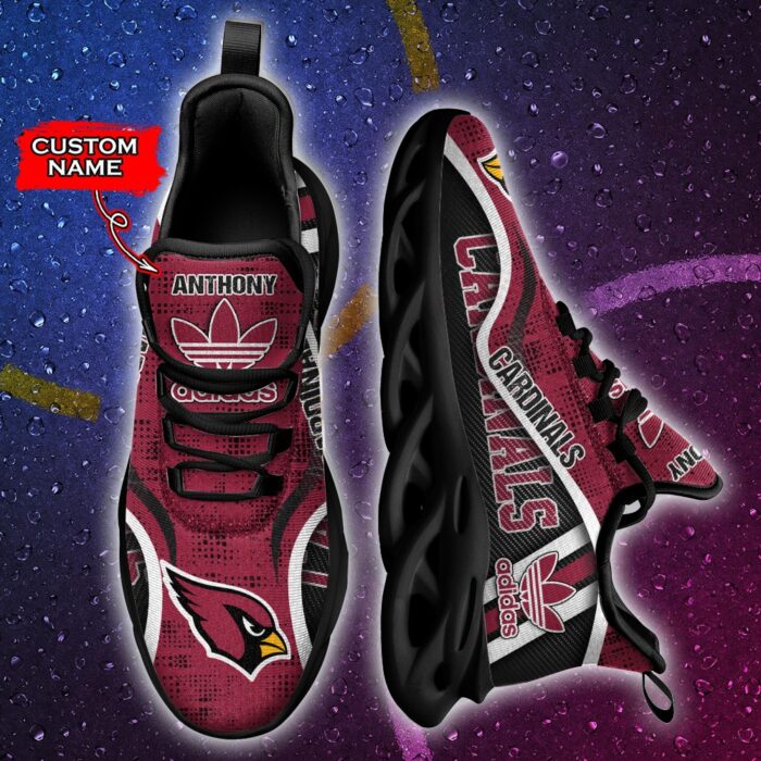 Arizona Cardinals Personalized NFL Max Soul Sneaker Adidas Ver 1