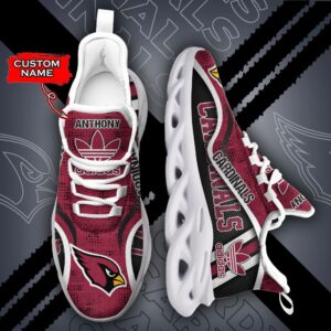 Arizona Cardinals Personalized NFL Max Soul Sneaker Adidas Ver 1