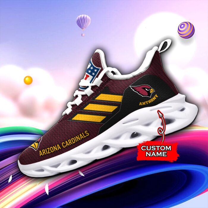 Arizona Cardinals Personalized NFL Max Soul Sneaker for Fans