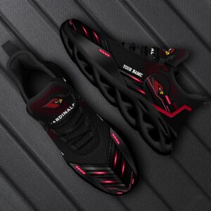 Arizona Cardinals Personalized NFL Sport Black Max Soul Shoes