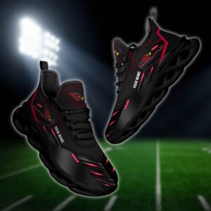 Arizona Cardinals Personalized NFL Sport Black Max Soul Shoes