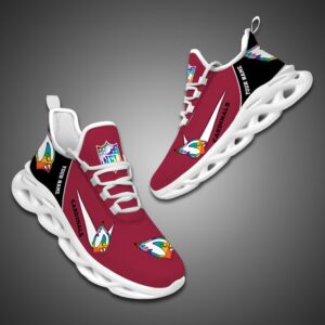 Arizona Cardinals Personalized Pride Month Luxury NFL Max Soul Shoes Ver 2