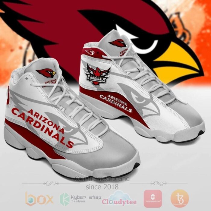 Arizona Cardinals White Air Jordan 13 Shoes