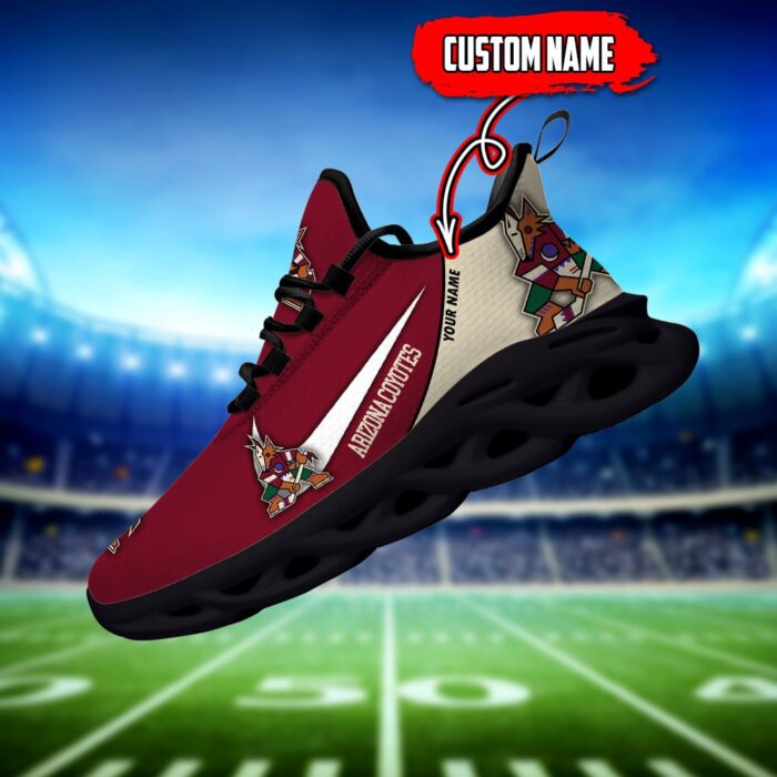 Arizona Coyotes Custom Name NHL New Max Soul Shoes