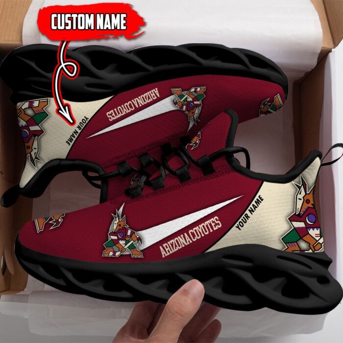 Arizona Coyotes Custom Name NHL New Max Soul Shoes