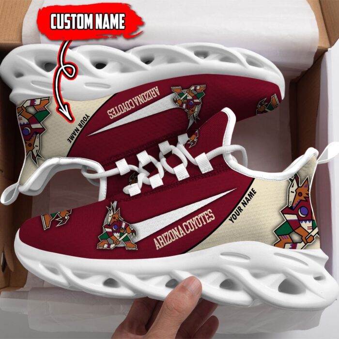 Arizona Coyotes Custom Name NHL New Max Soul Shoes