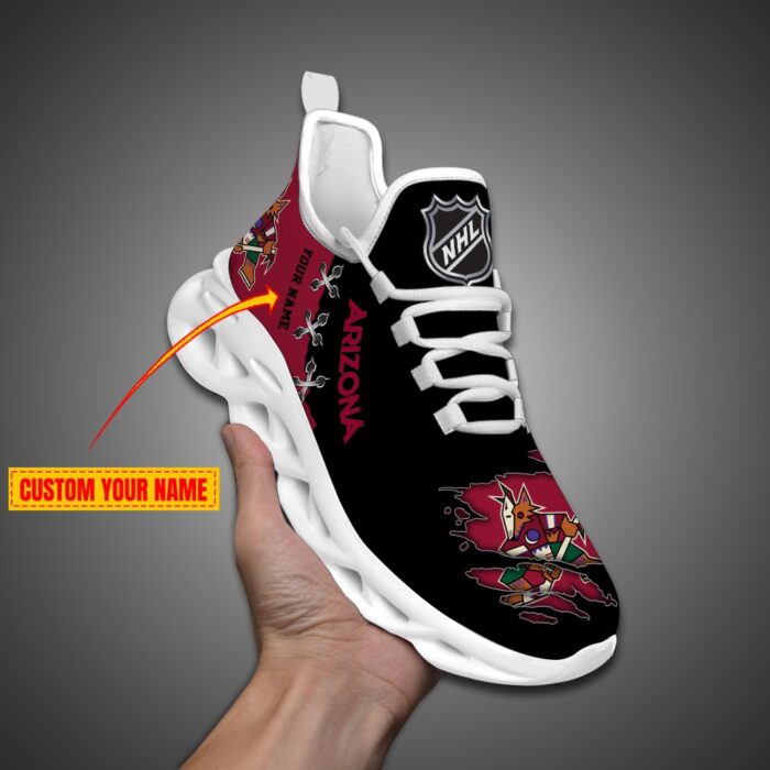 Arizona Coyotes Personalized NHL Max Soul Shoes