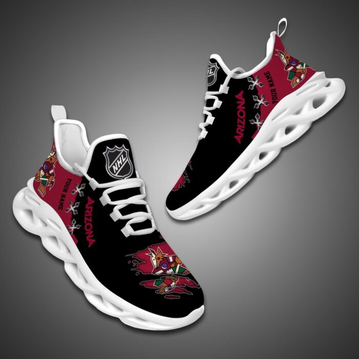 Arizona Coyotes Personalized NHL Max Soul Shoes