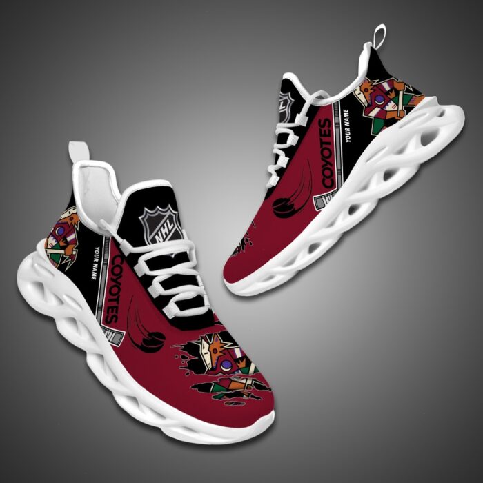 Arizona Coyotes Personalized NHL Max Soul Shoes Ver 2