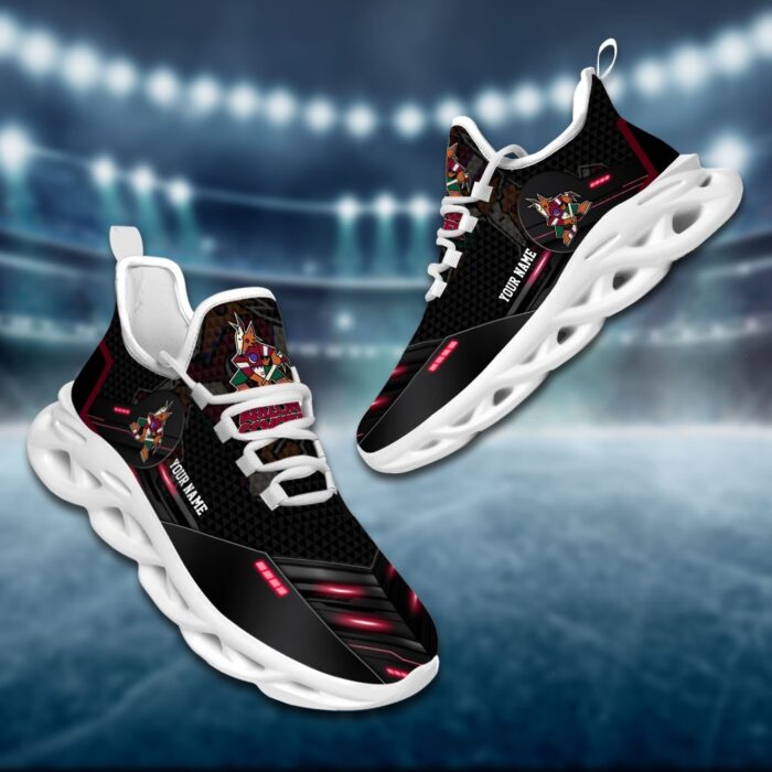 Arizona Coyotes Personalized NHL Sport Black Max Soul Shoes