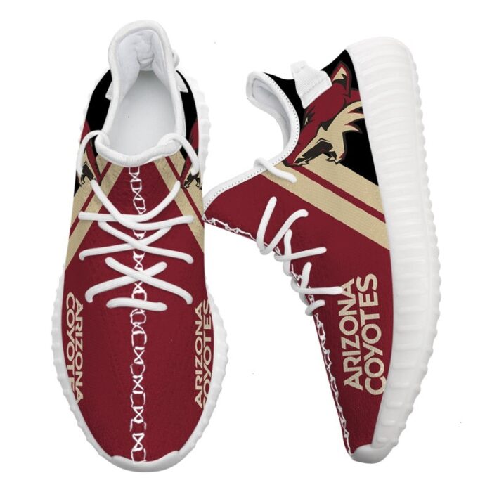 Arizona Coyotes Sneakers Big Logo Yeezy Shoes