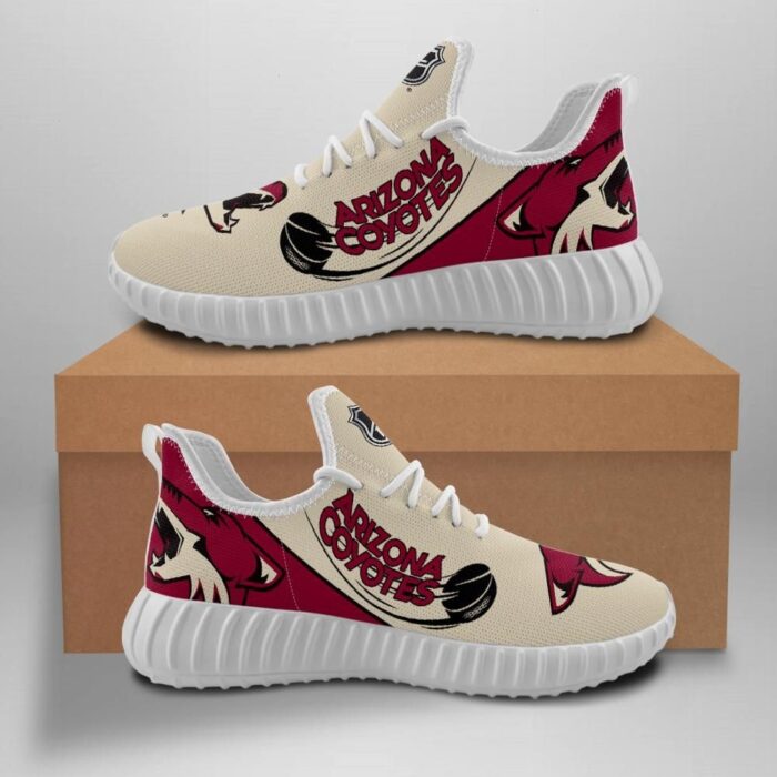 Arizona Coyotes Unisex Sneakers New Sneakers Hockey Custom Shoes Arizona Coyotes Yeezy Boost