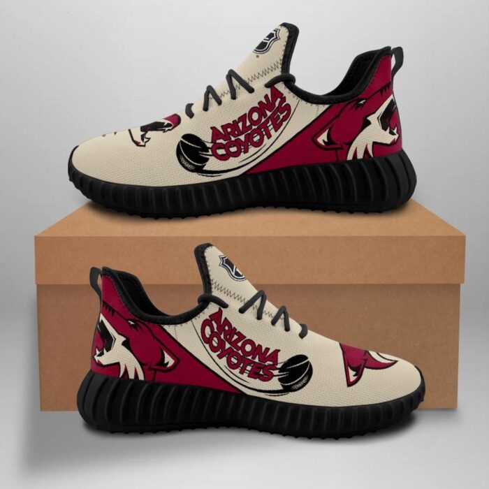 Arizona Coyotes Unisex Sneakers New Sneakers Hockey Custom Shoes Arizona Coyotes Yeezy Boost