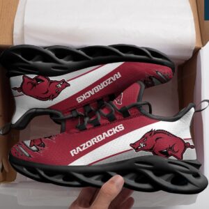 Arkansas Razorbacks Black Shoes Max Soul