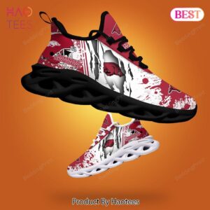 Arkansas Razorbacks NCAA White Mix Red Max Soul Shoes