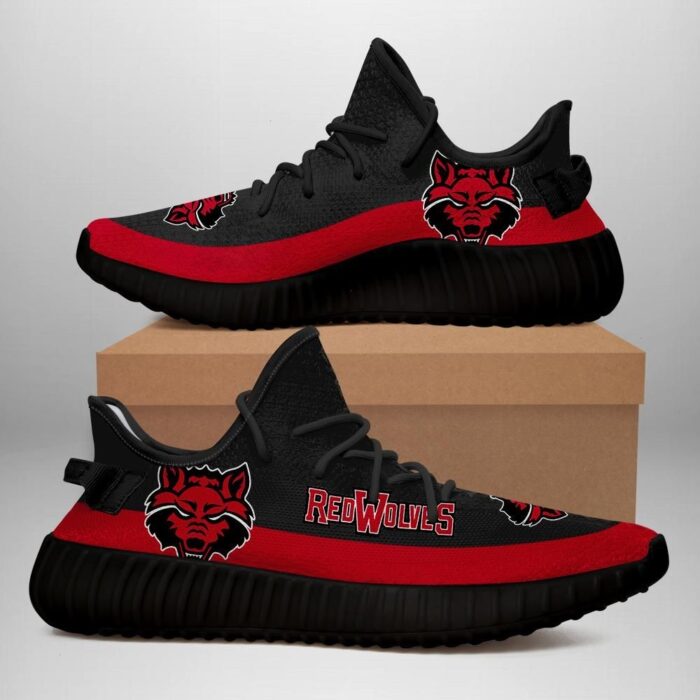 Arkansas State Red Wolves Unisex Sneaker Football Custom Shoes Arkansas State Red Wolves Yeezy Boost