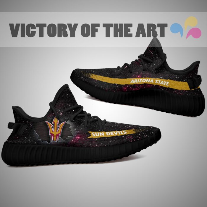 Art Scratch Mystery Arizona State Sun Devils Shoes Yeezy