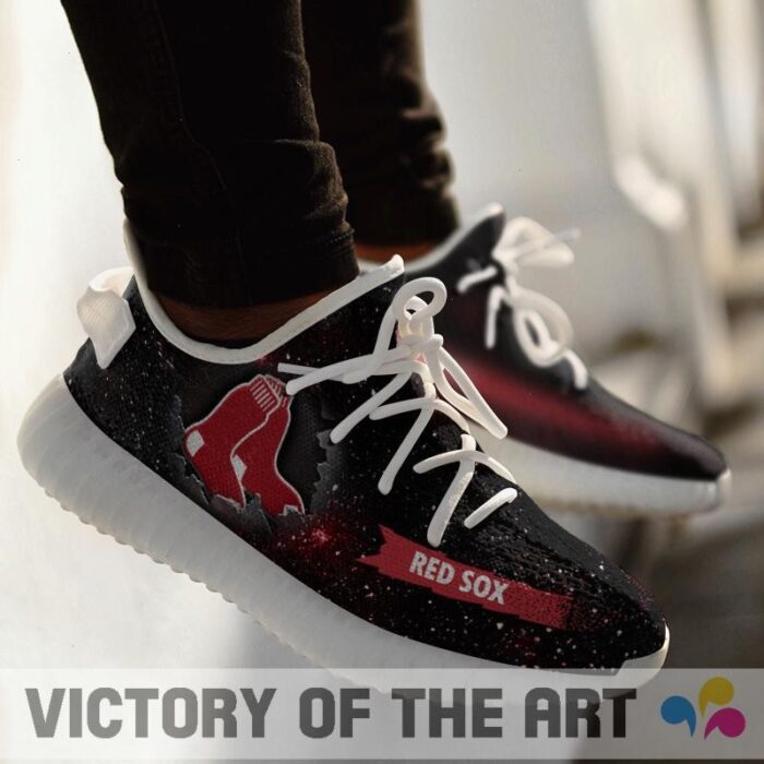 Art Scratch Mystery Boston Red Sox Shoes Yeezy