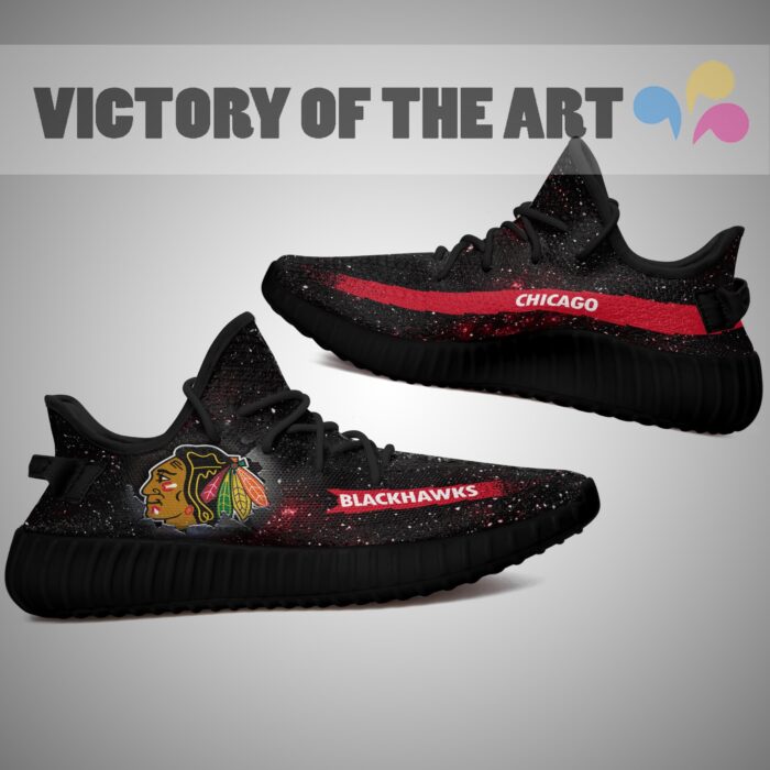 Art Scratch Mystery Chicago Blackhawks Shoes Yeezy