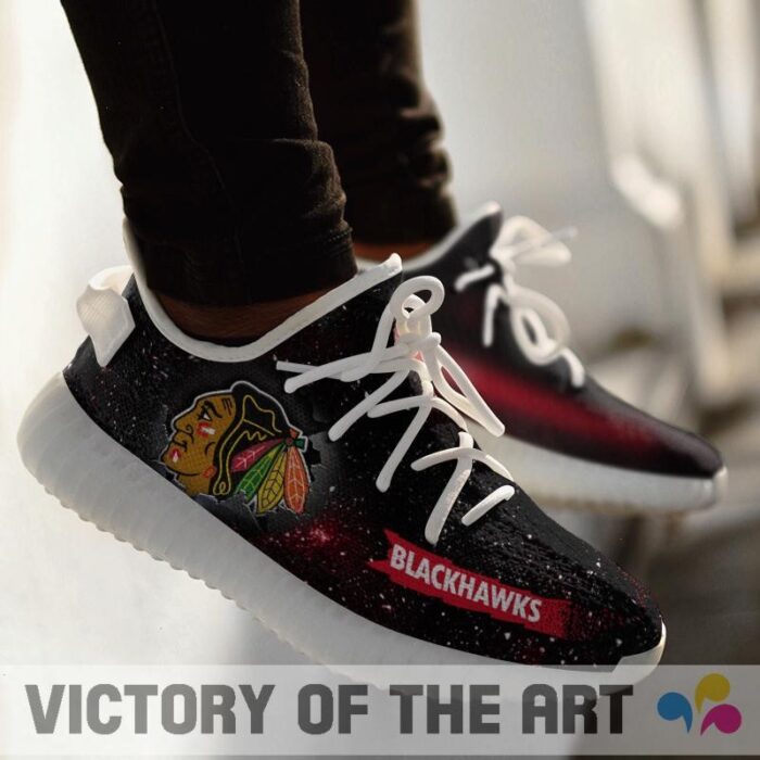 Art Scratch Mystery Chicago Blackhawks Shoes Yeezy