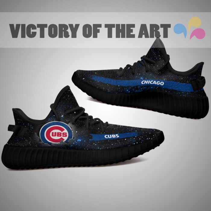 Art Scratch Mystery Chicago Cubs Yeezy Shoes