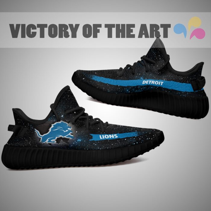 Art Scratch Mystery Detroit Lions Yeezy Shoes