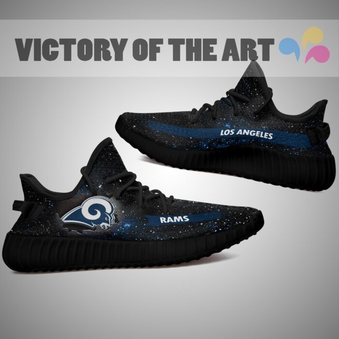 Art Scratch Mystery Los Angeles Rams Shoes Yeezy