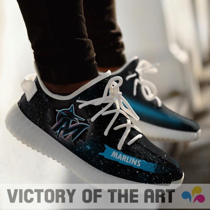 Art Scratch Mystery Miami Marlins Shoes Yeezy