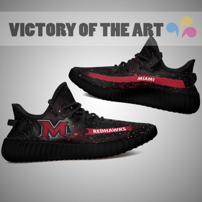 Art Scratch Mystery Miami Redhawks Shoes Yeezy