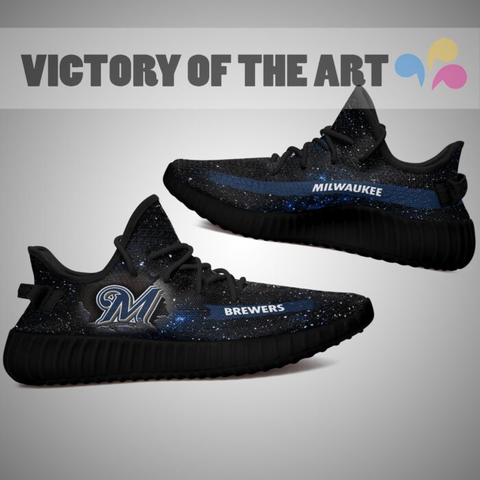 Art Scratch Mystery Milwaukee Brewers Shoes Yeezy