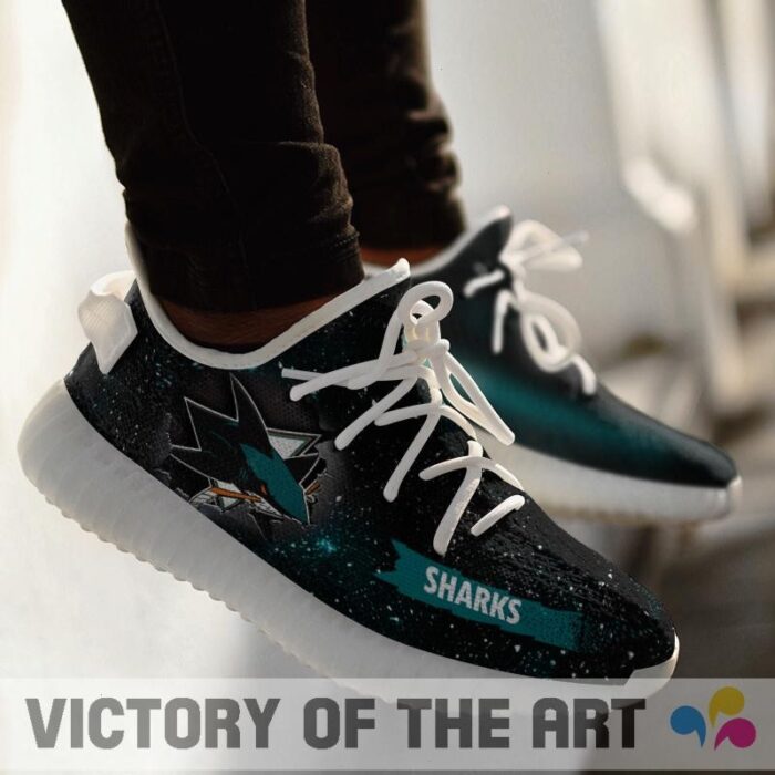 Art Scratch Mystery San Jose Sharks Shoes Yeezy