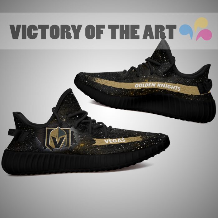 Art Scratch Mystery Vegas Golden Knights Yeezy Shoes