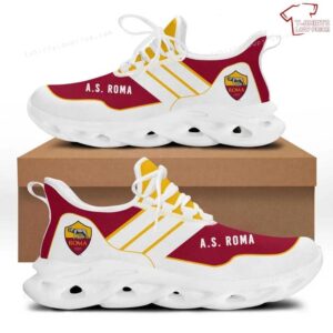 As Roma Red Yellow White Stripes Max Soul Shoes Running Sneakers