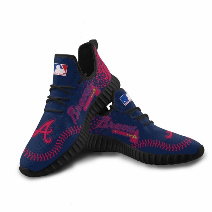 Atlanta Braves Unisex Sneakers New Sneakers Custom Shoes Baseball Yeezy Boost