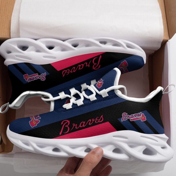 Atlanta Braves White Max Soul Shoes