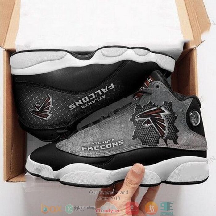 Atlanta Falcons Nfl Teams Football Big Logo 33 Gift Air Jordan 13 Sneaker Shoes