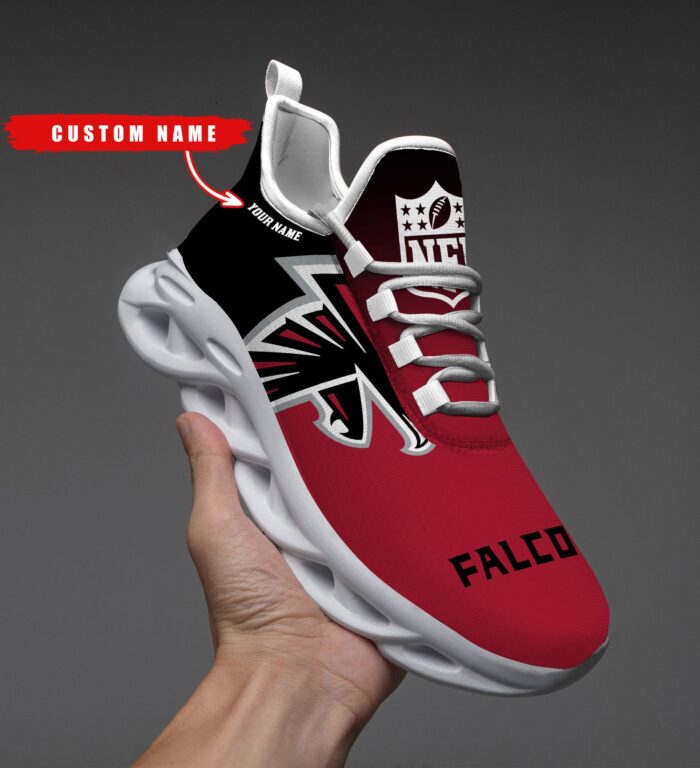 Atlanta Falcons Personalized Custom Name Max Soul Shoes