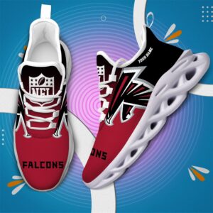 Atlanta Falcons Personalized Custom Name Max Soul Shoes