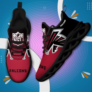 Atlanta Falcons Personalized Custom Name Max Soul Shoes