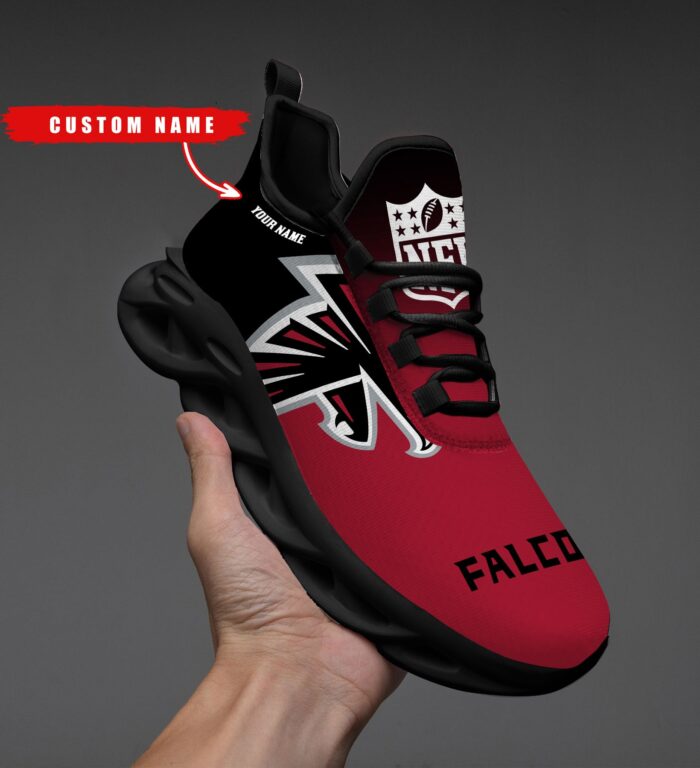 Atlanta Falcons Personalized Custom Name Max Soul Shoes