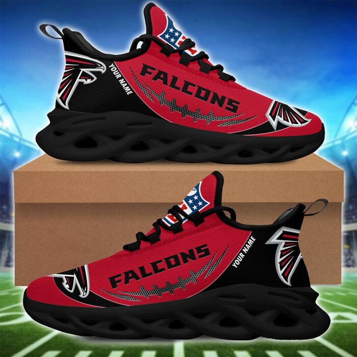 Atlanta Falcons Personalized NFL Max Soul Shoes