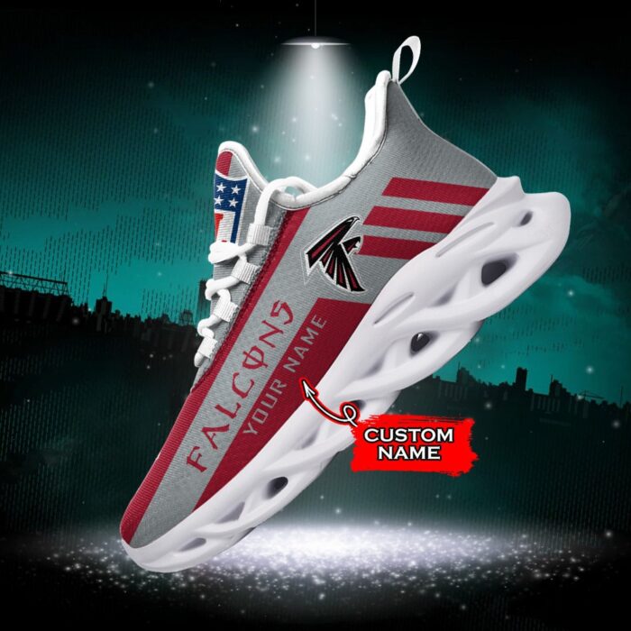 Atlanta Falcons Personalized NFL Max Soul Sneaker