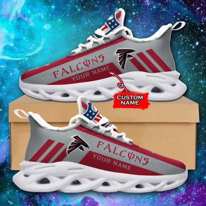 Atlanta Falcons Personalized NFL Max Soul Sneaker