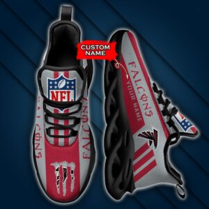 Atlanta Falcons Personalized NFL Max Soul Sneaker