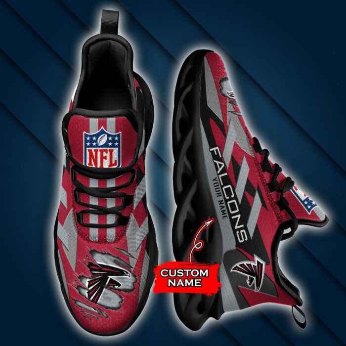 Atlanta Falcons Personalized NFL Max Soul Sneaker Ver 1